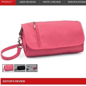 Electra Bike Solana Clutch Punch Pink with TAG Nylon Bicycle Handlebar Bag